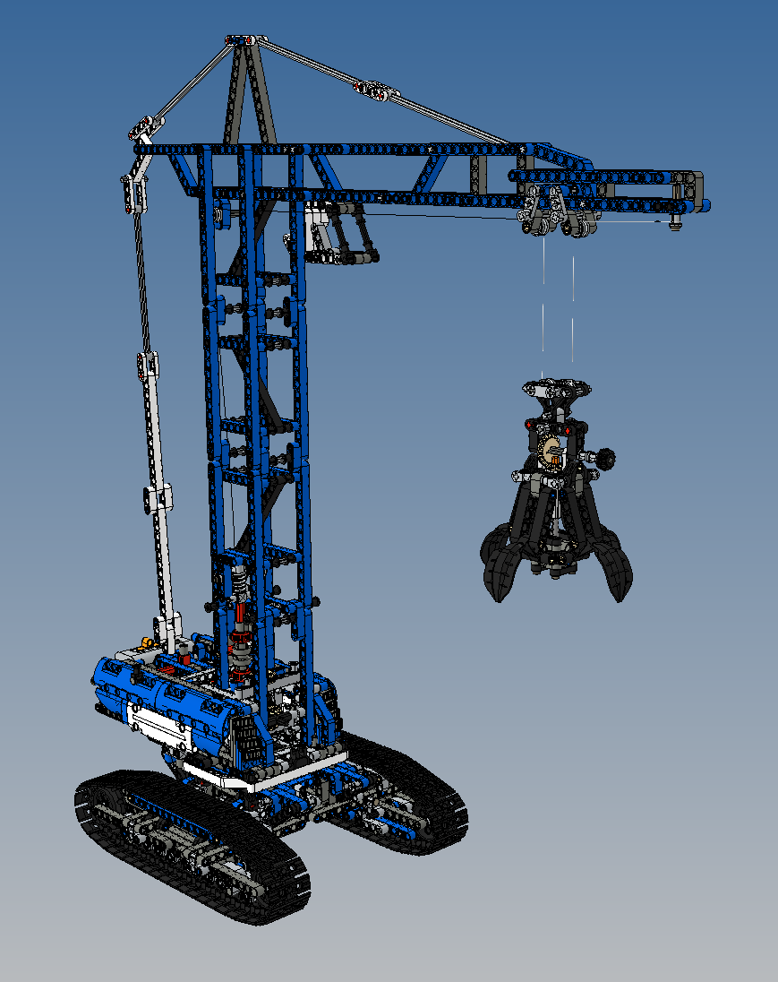 移动塔式履带起重机立体拼装模型